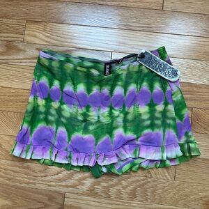Triangl Swimwear Green and Purple Coverup